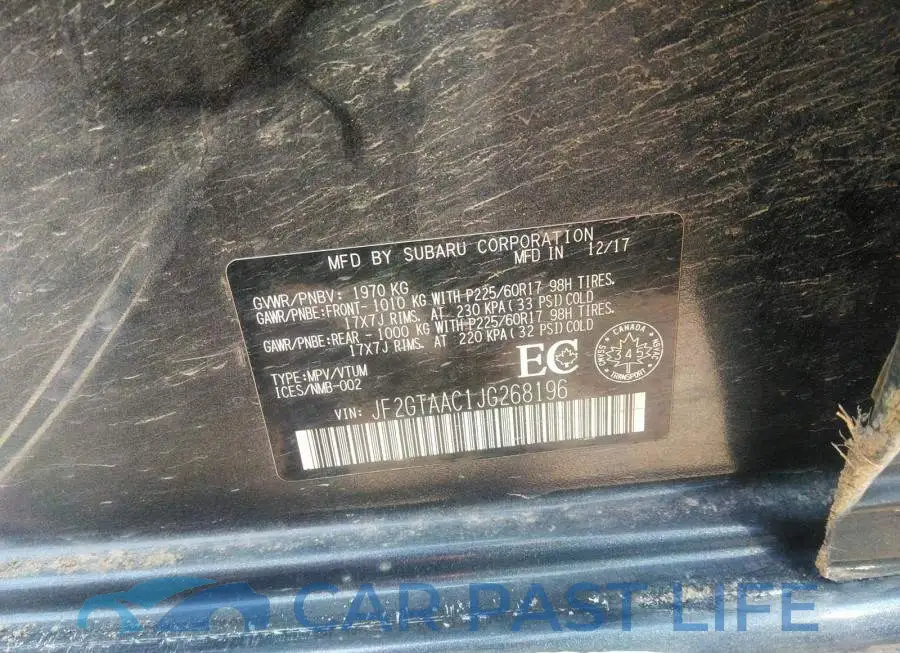 JF2GTAAC1JG268196# 9