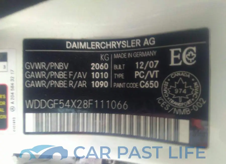 WDDGF54X28F111066# 9