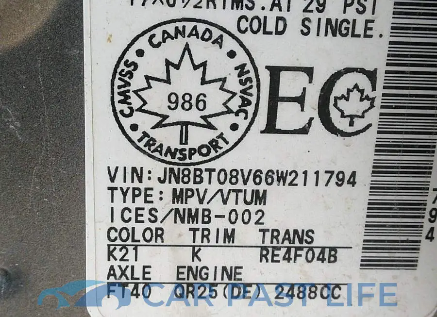 JN8BT08V66W211794# 9