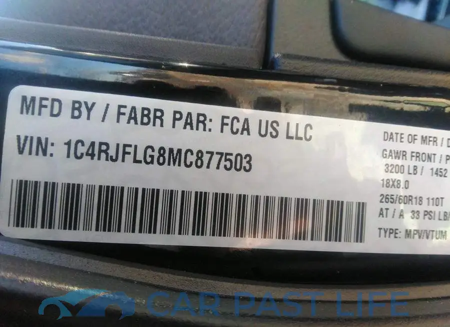 1C4RJFLG8MC877503# 9