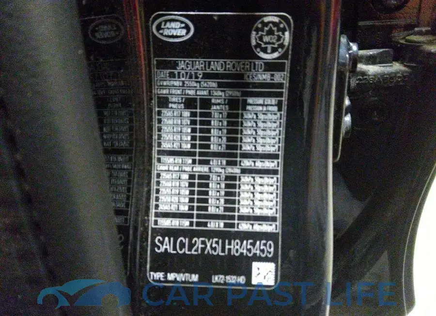 SALCL2FX5LH845459# 9