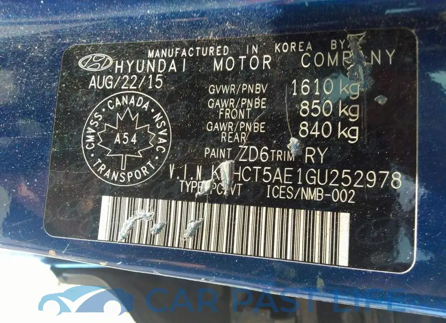 KMHCT5AE1GU252978# 9