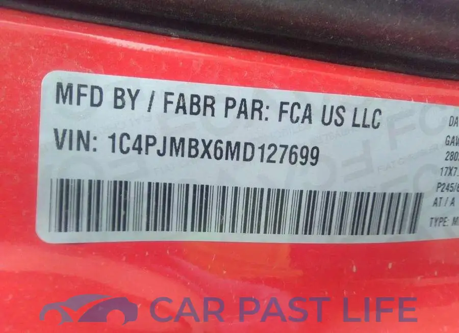 1C4PJMBX6MD127699# 9