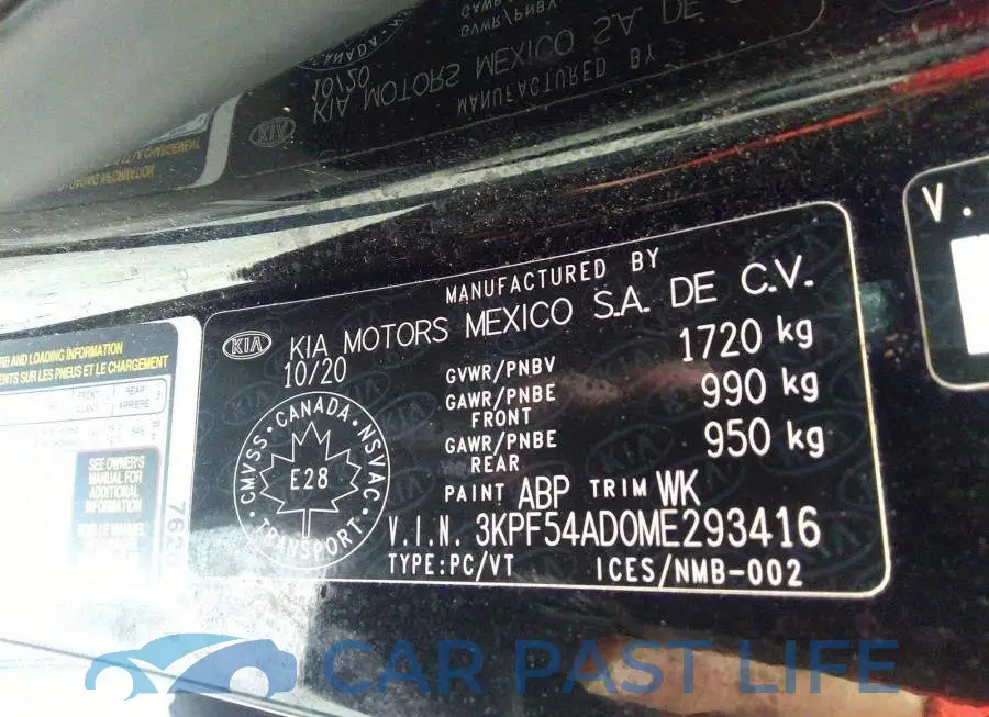 3KPF54AD0ME293416# 9
