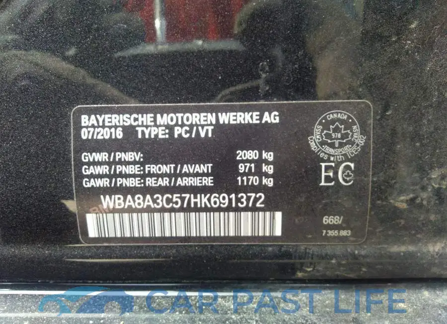 WBA8A3C57HK691372# 9