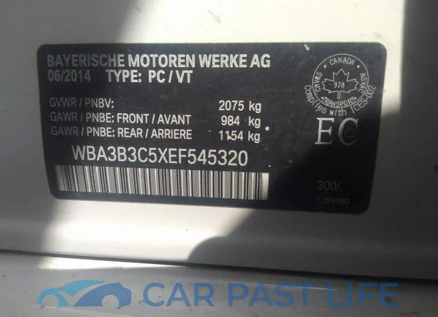 WBA3B3C5XEF545320# 9