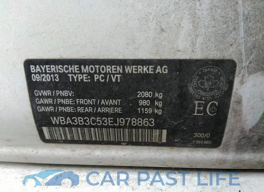 WBA3B3C53EJ978863# 9