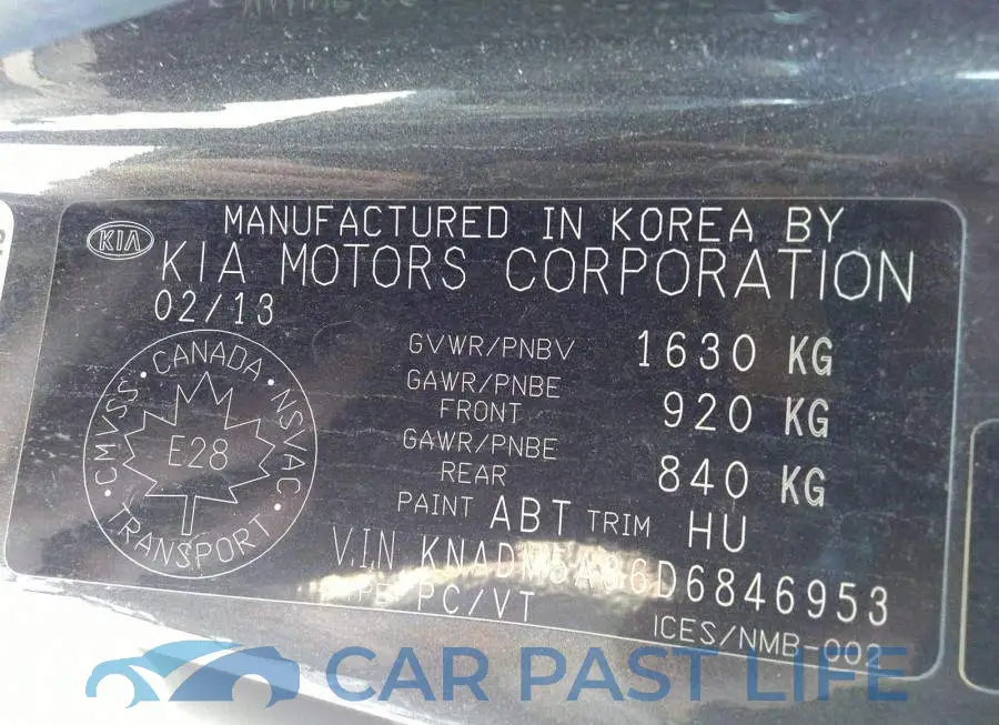 KNADM5A36D6846953# 9