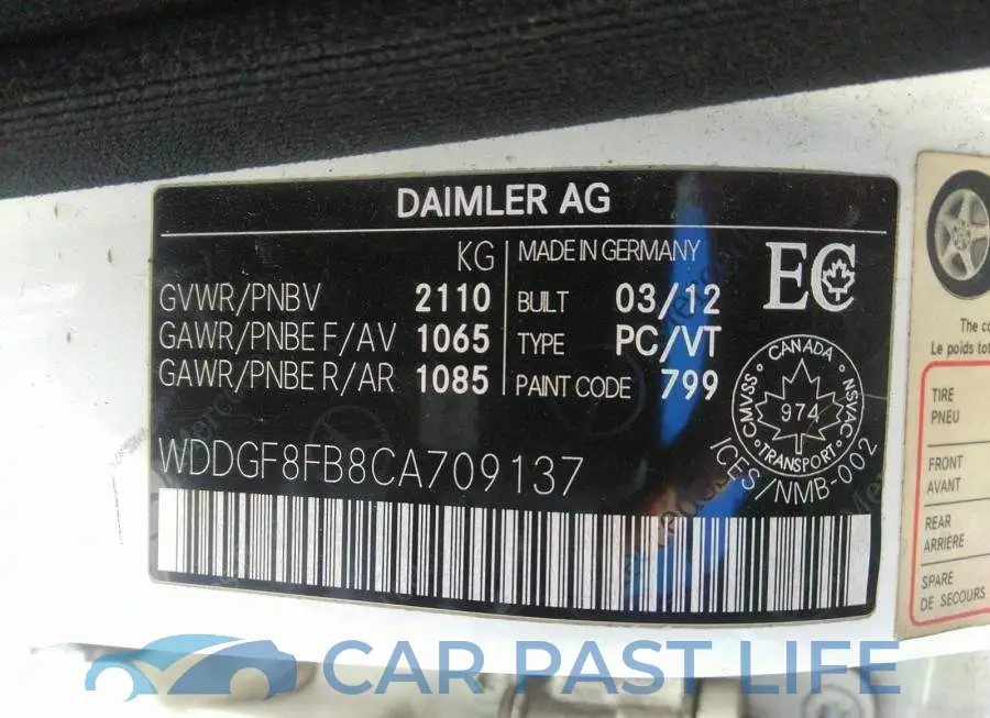 WDDGF8FB8CA709137# 9