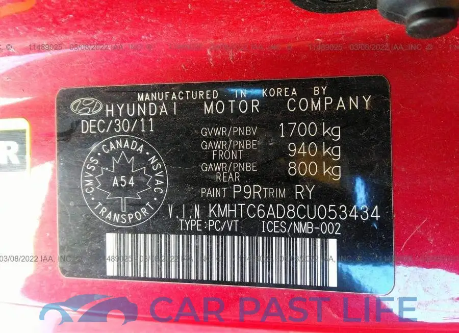 KMHTC6AD8CU053434# 9