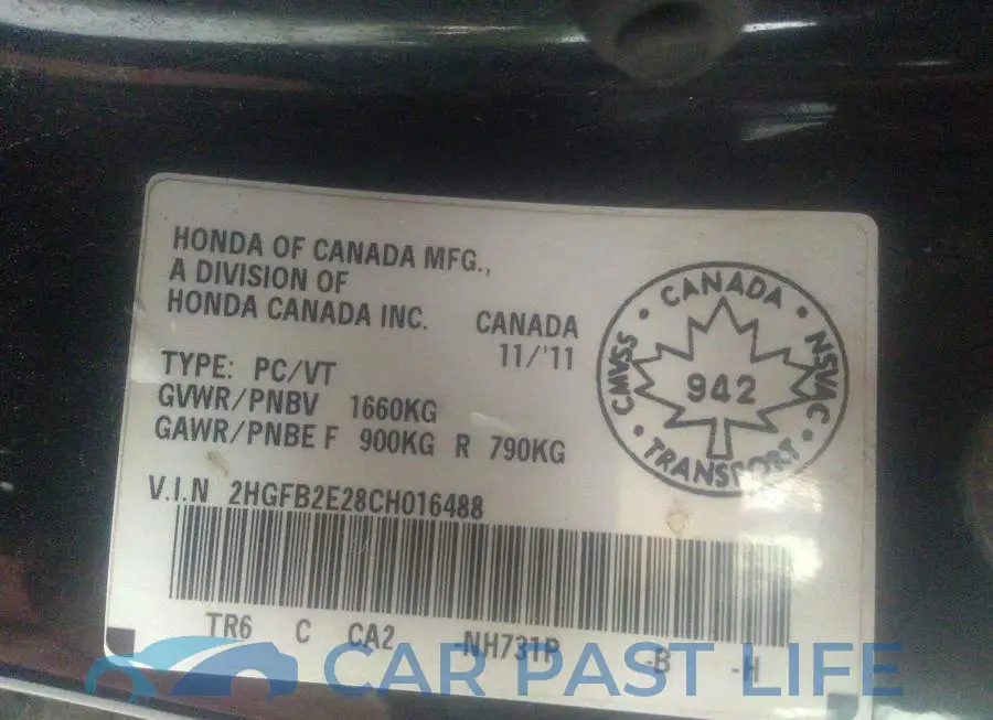 2HGFB2E28CH016488# 9
