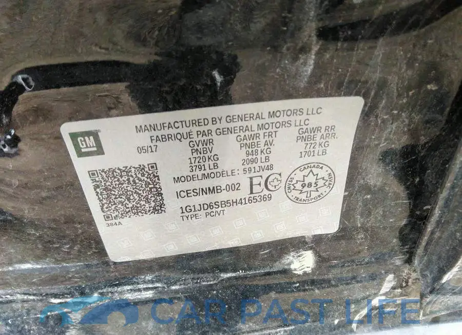 1G1JD6SB5H4165369# 9