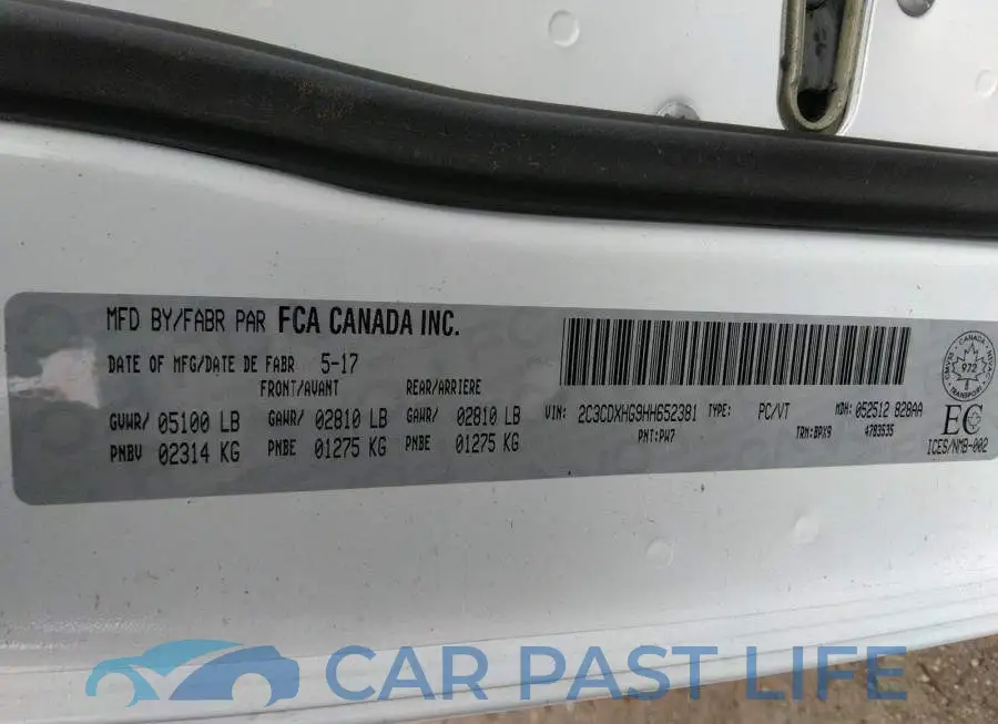 2C3CDXHG9HH652381# 9