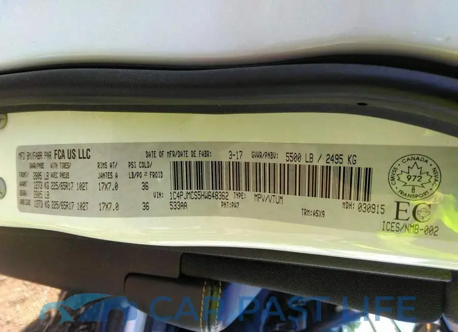 1C4PJMCS5HW648362# 9