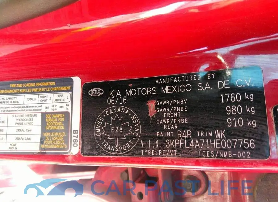 3KPFL4A71HE007756# 9