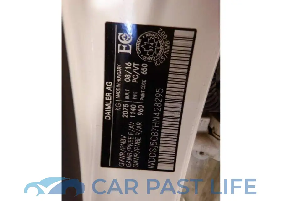 WDDSJ5CB7HN428295# 9