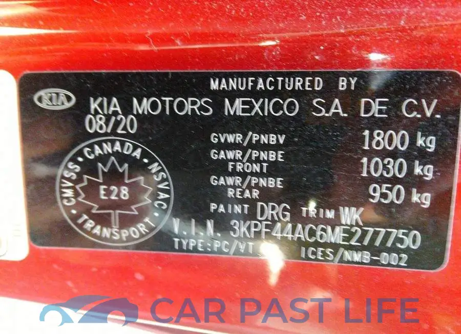 3KPF44AC6ME277750# 9