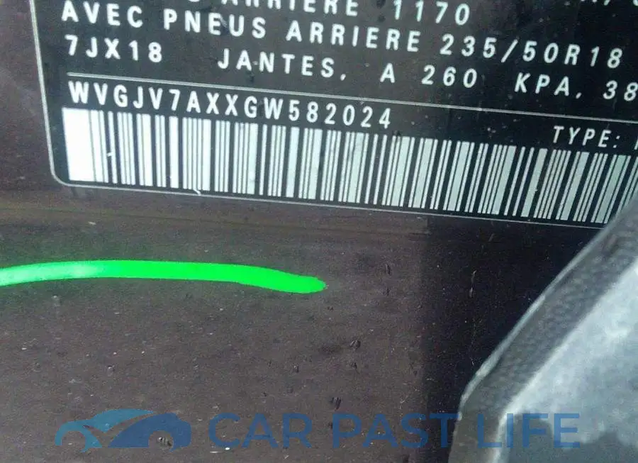 WVGJV7AXXGW582024# 9