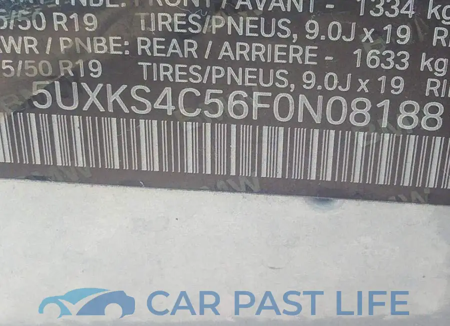5UXKS4C56F0N08188# 9
