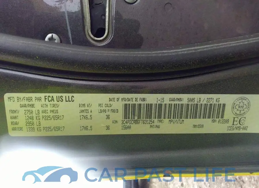 3C4PDCAB6FT631254# 9