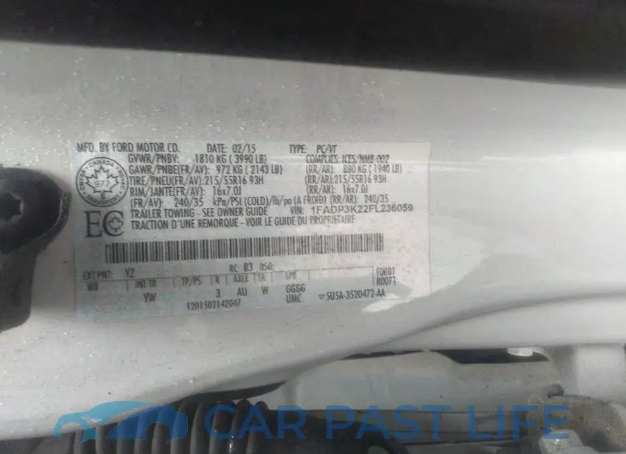 1FADP3K22FL236059# 9