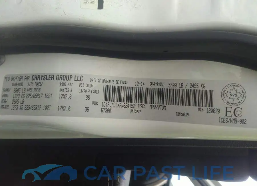 1C4PJMCSXFW624152# 9