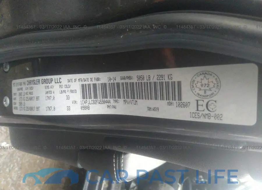 1C4PJLCB2FW590444# 9