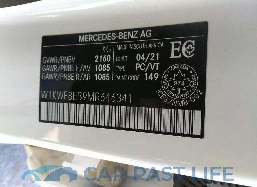 W1KWF8EB9MR646341# 9