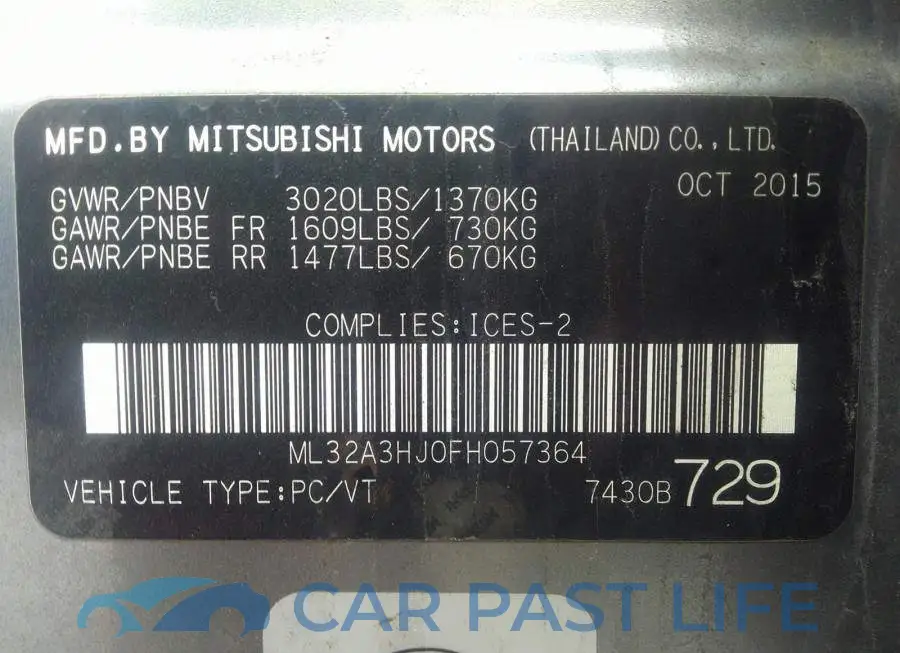 ML32A3HJ0FH057364# 9