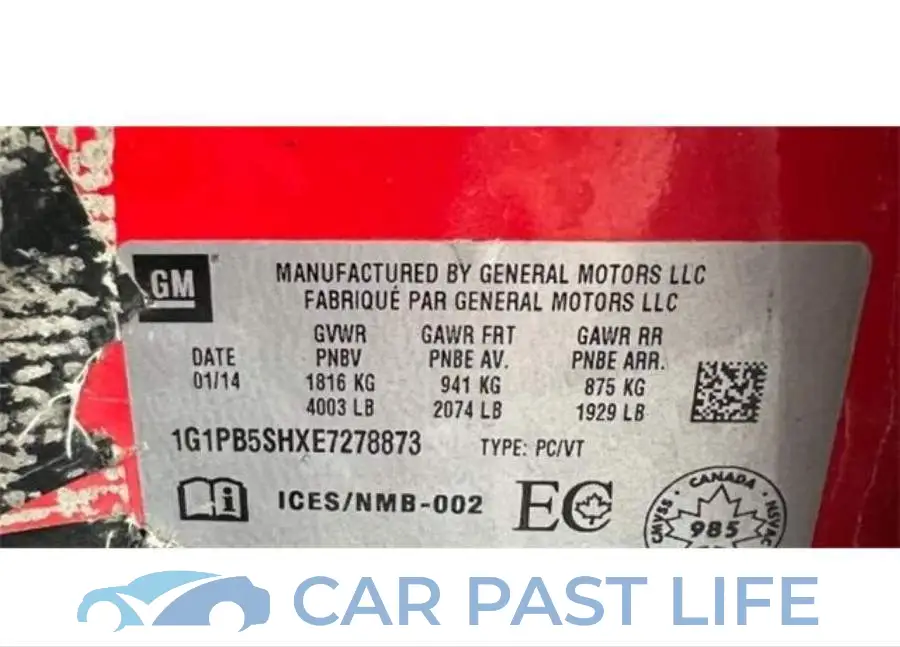 1G1PB5SHXE7278873# 6