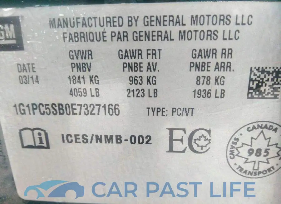 1G1PC5SB0E7327166# 9