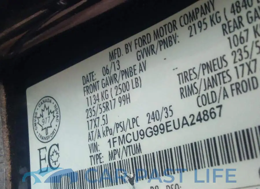 1FMCU9G99EUA24867# 9