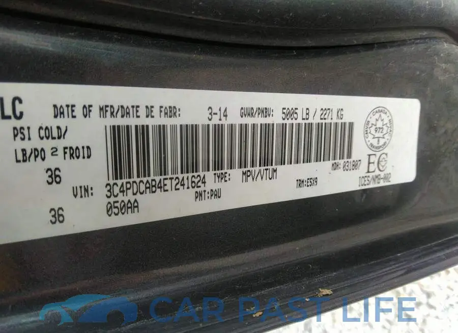 3C4PDCAB4ET241624# 9