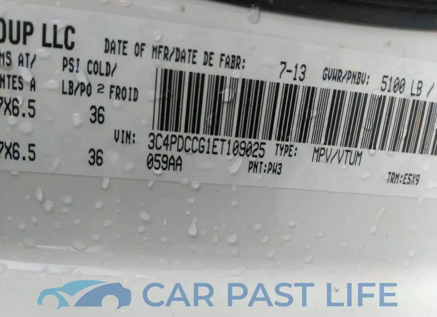 3C4PDCCG1ET109025# 9