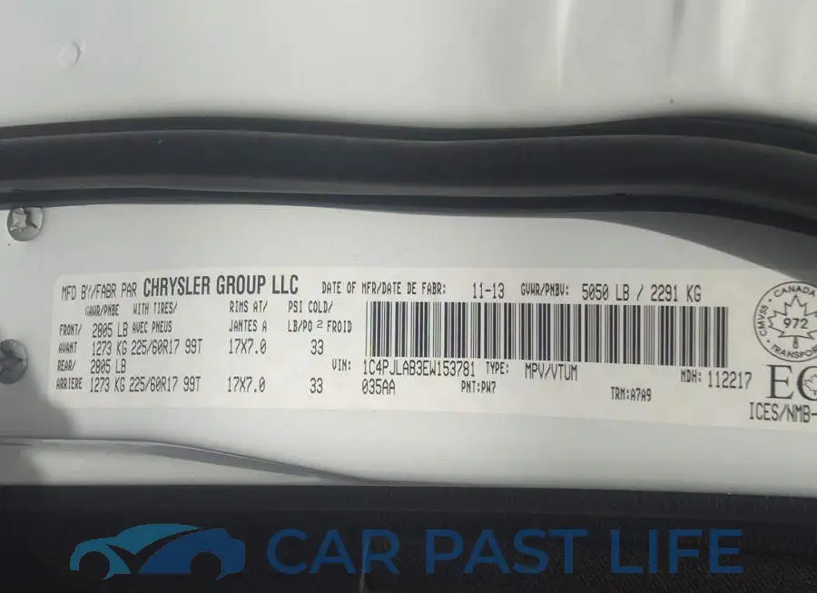1C4PJLAB3EW153781# 9