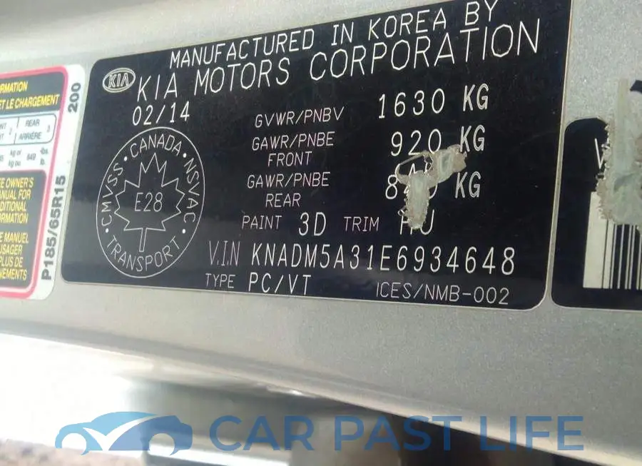 KNADM5A31E6934648# 9
