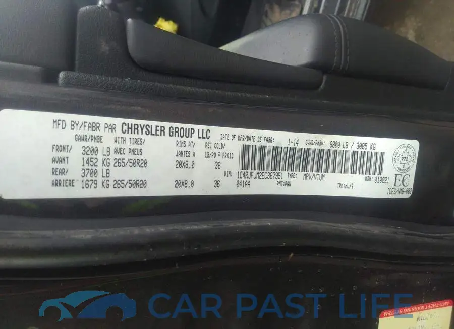 1C4RJFJM2EC367951# 9