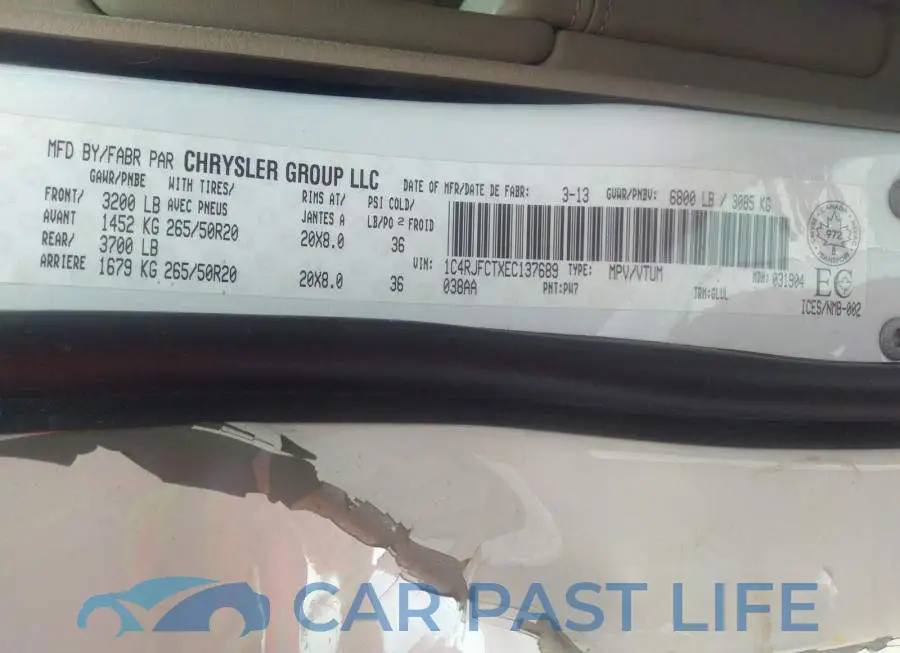 1C4RJFCTXEC137689# 9