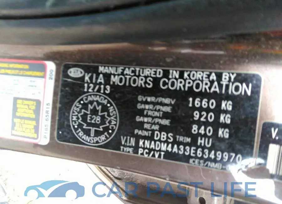 KNADM4A33E6349970# 9