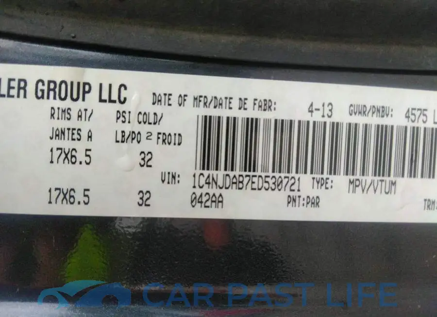 1C4NJDAB7ED530721# 9
