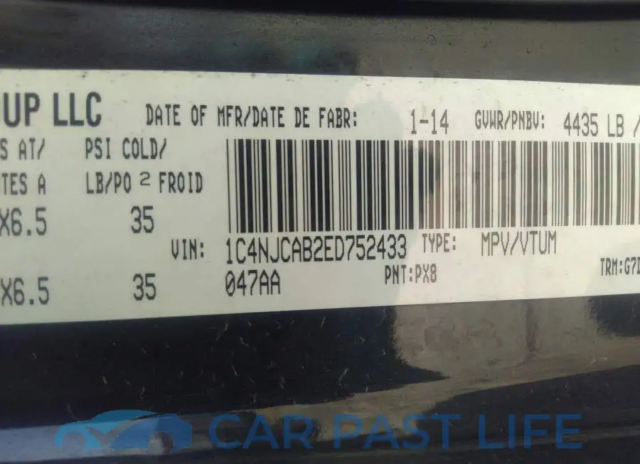 1C4NJCAB2ED752433# 9