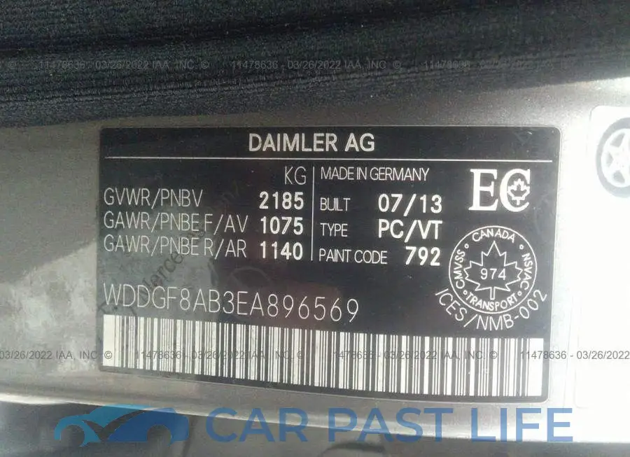 WDDGF8AB3EA896569# 9