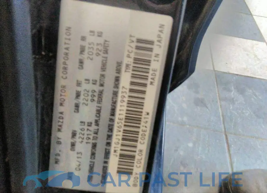 JM1GJ1V65E1119937# 9