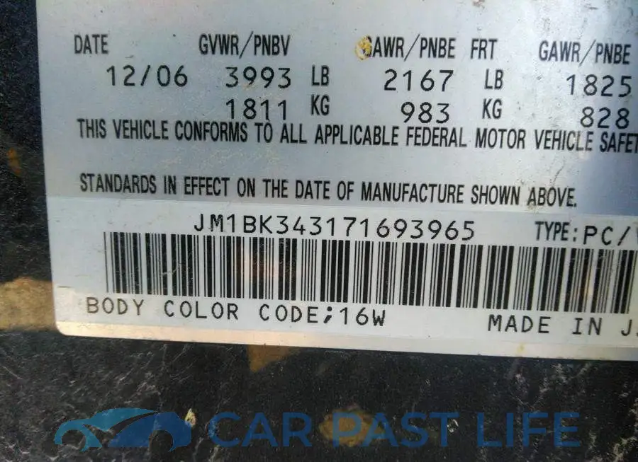 JM1BK343171693965# 9