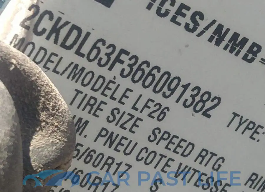 2CKDL63F366091382# 9