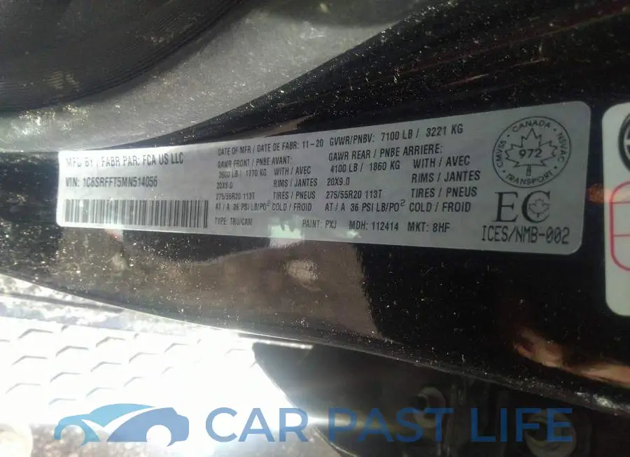 1C6SRFFT5MN514056# 9