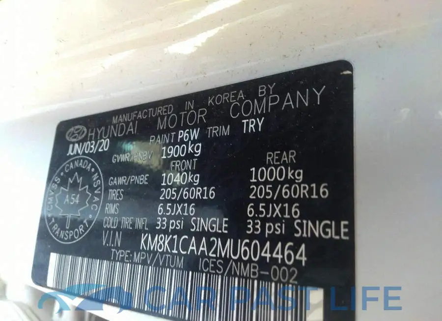 KM8K1CAA2MU604464# 9