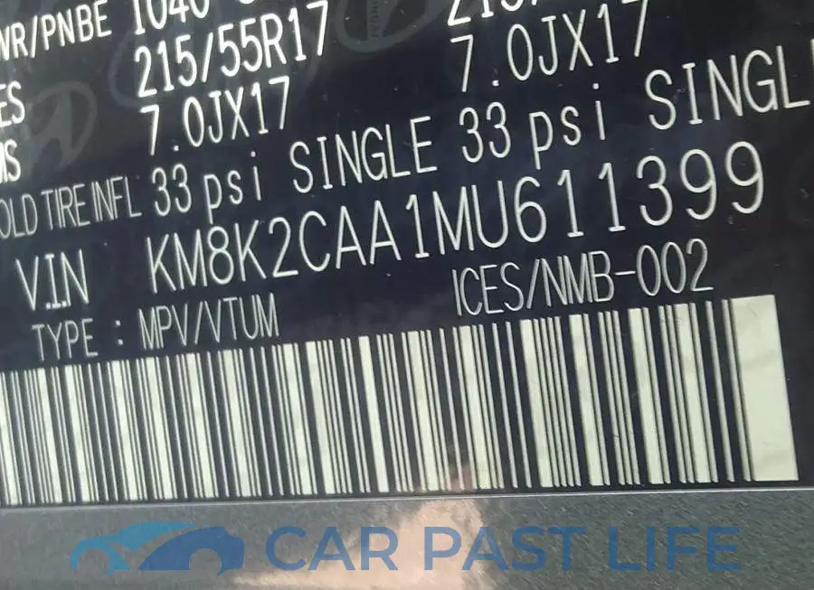 KM8K2CAA1MU611399# 9