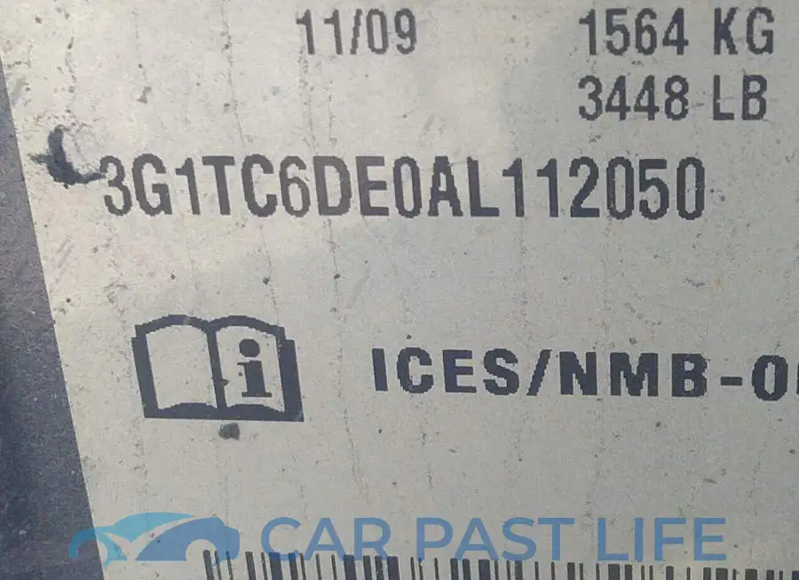 3G1TC6DE0AL112050# 9