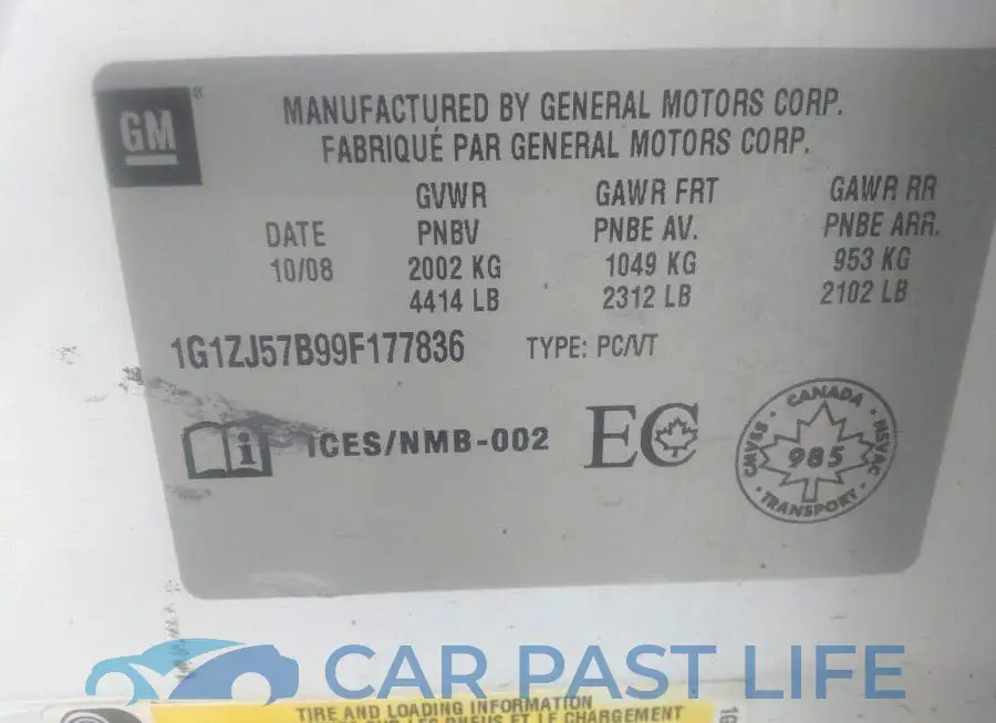 1G1ZJ57B99F177836# 9